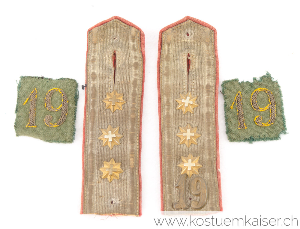 Achselklappen Kavallerie Hauptmann Ord. 1898 #1993