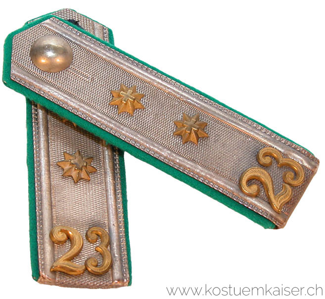 Achselklappen Oberleutnant Verwaltung 1898 #451