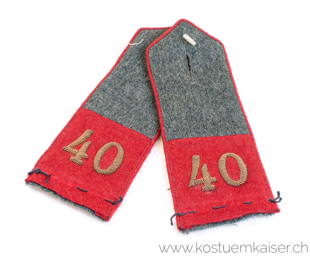 Appenzell Achselklappen Artillerie höherer Unteroffizier 1914 #1517