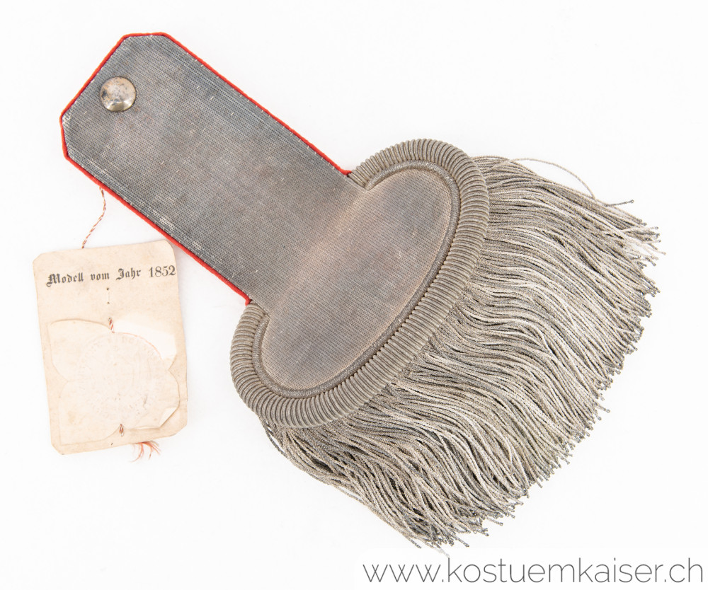 Modell Epaulette mit Fransen für Infanterie Hauptmann bis Major 1852 Ord. 1852 #2384