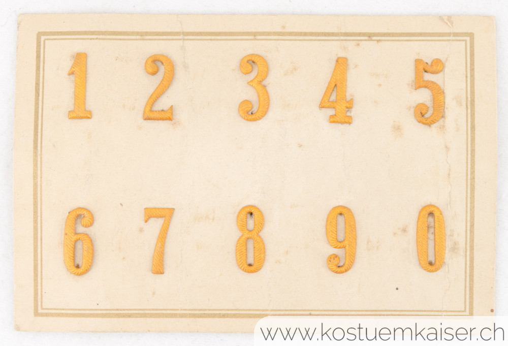 Nummern für Achselschlaufen der Offiziere 1951 Ord. 1949 #2009