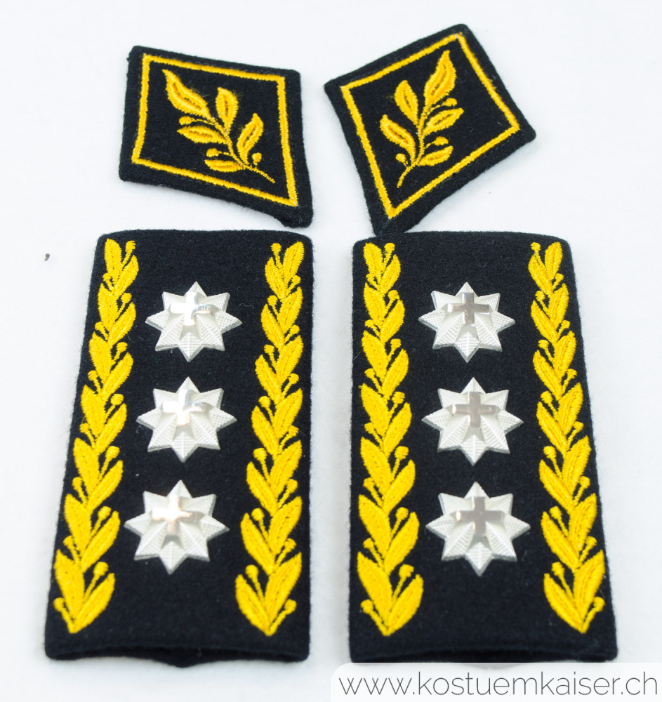 Schulterstücke Korpskommandant mit Kragenspiegeln 1995 #1398