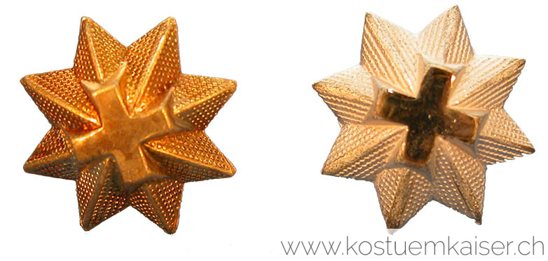 Sterne für Epauletten gold und silber #489