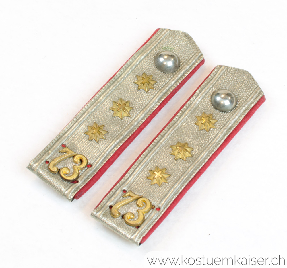 Thurgau Achselklappen Infanterie Hauptmann 1898 #1508